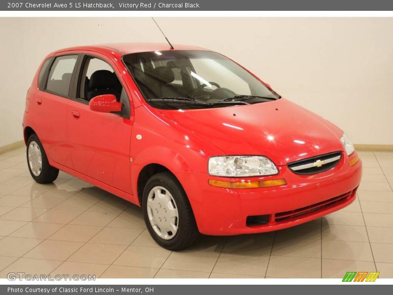 Victory Red / Charcoal Black 2007 Chevrolet Aveo 5 LS Hatchback