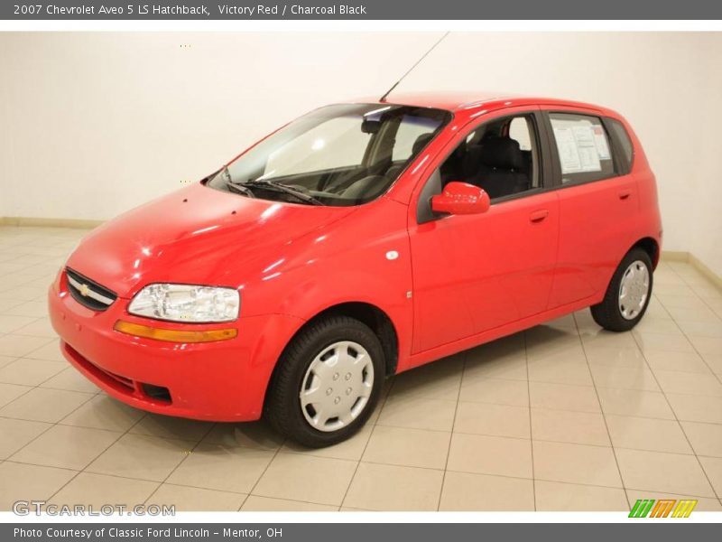Victory Red / Charcoal Black 2007 Chevrolet Aveo 5 LS Hatchback