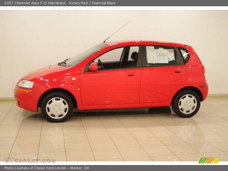 Victory Red / Charcoal Black 2007 Chevrolet Aveo 5 LS Hatchback