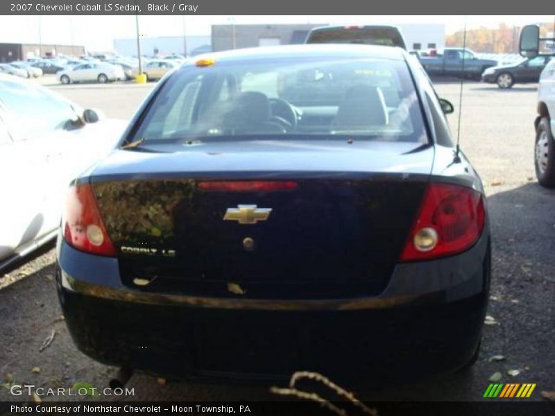 Black / Gray 2007 Chevrolet Cobalt LS Sedan