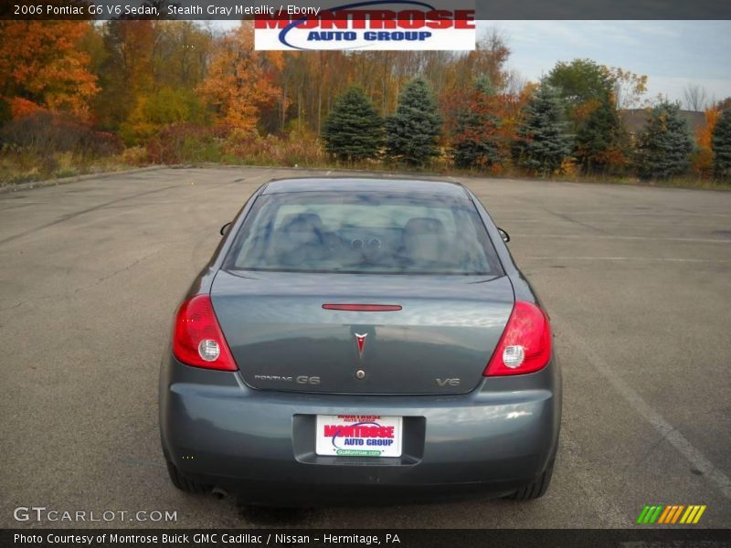Stealth Gray Metallic / Ebony 2006 Pontiac G6 V6 Sedan