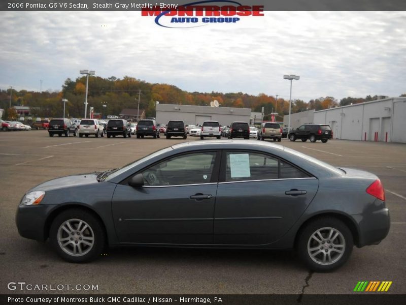 Stealth Gray Metallic / Ebony 2006 Pontiac G6 V6 Sedan