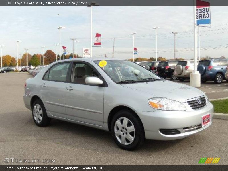 Silver Streak Mica / Stone 2007 Toyota Corolla LE