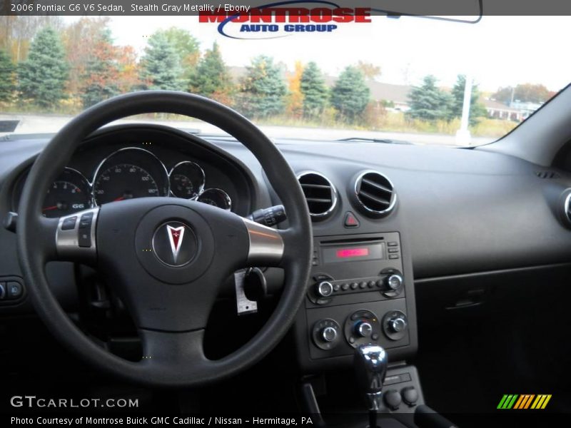 Stealth Gray Metallic / Ebony 2006 Pontiac G6 V6 Sedan