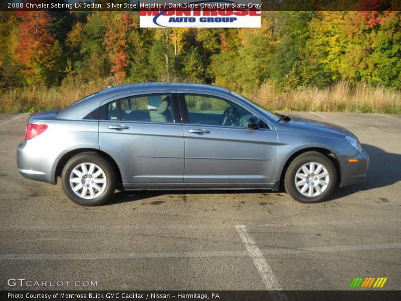 Silver Steel Metallic / Dark Slate Gray/Light Slate Gray 2008 Chrysler Sebring LX Sedan