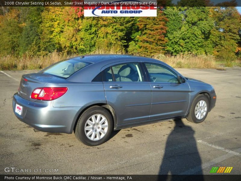 Silver Steel Metallic / Dark Slate Gray/Light Slate Gray 2008 Chrysler Sebring LX Sedan