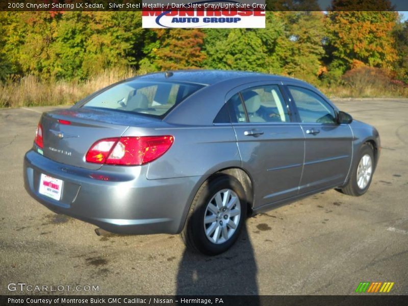 Silver Steel Metallic / Dark Slate Gray/Light Slate Gray 2008 Chrysler Sebring LX Sedan