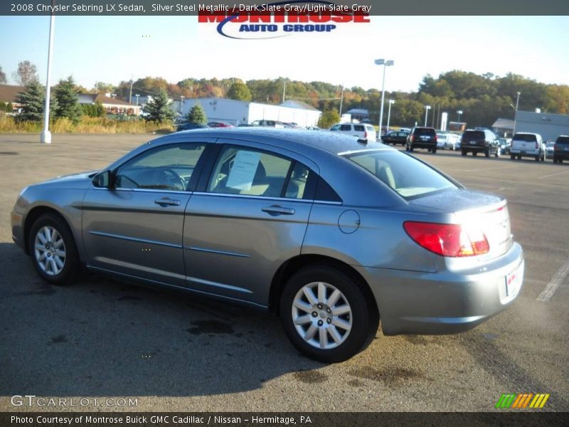 Silver Steel Metallic / Dark Slate Gray/Light Slate Gray 2008 Chrysler Sebring LX Sedan