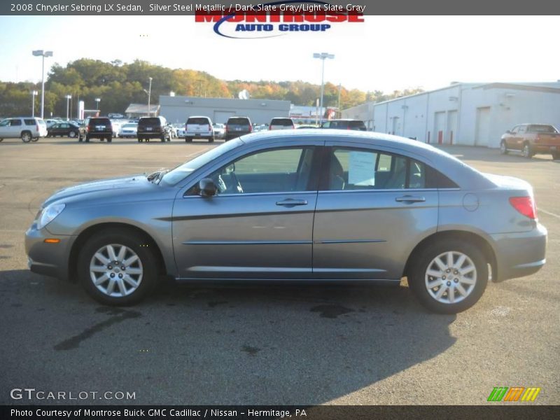 Silver Steel Metallic / Dark Slate Gray/Light Slate Gray 2008 Chrysler Sebring LX Sedan