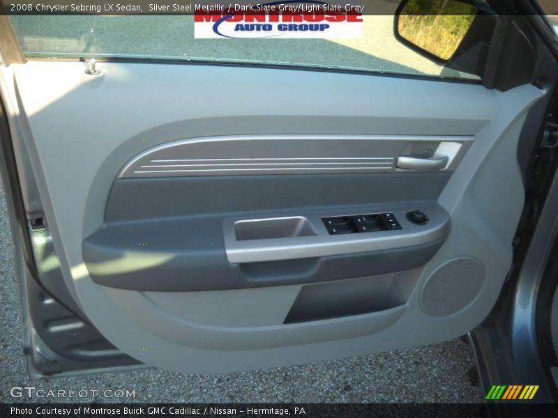 Silver Steel Metallic / Dark Slate Gray/Light Slate Gray 2008 Chrysler Sebring LX Sedan