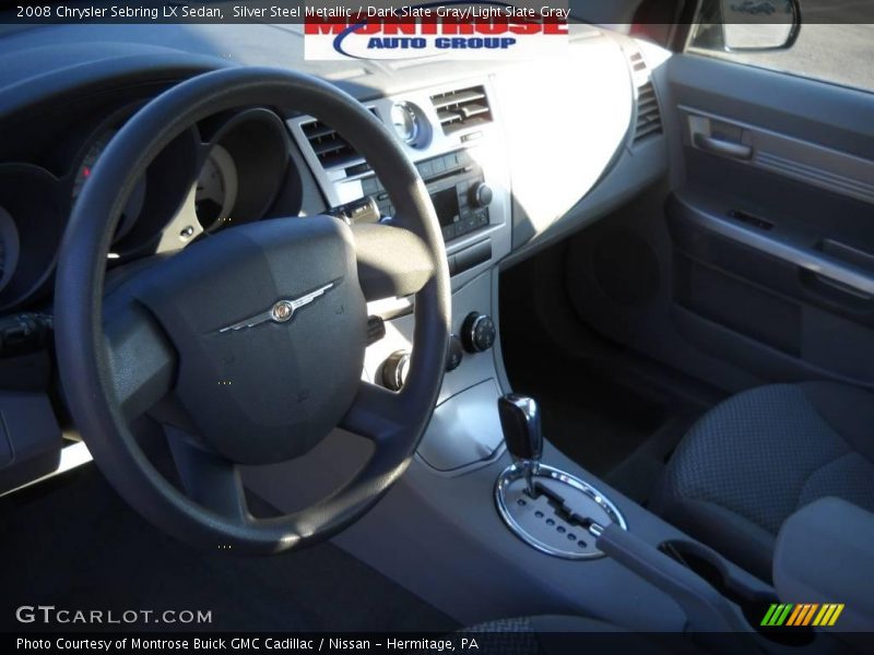 Silver Steel Metallic / Dark Slate Gray/Light Slate Gray 2008 Chrysler Sebring LX Sedan