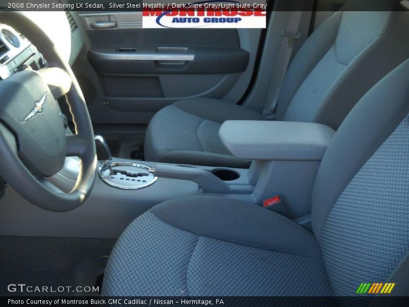 Silver Steel Metallic / Dark Slate Gray/Light Slate Gray 2008 Chrysler Sebring LX Sedan
