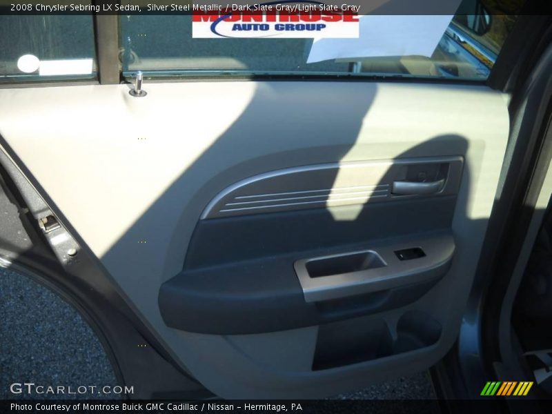 Silver Steel Metallic / Dark Slate Gray/Light Slate Gray 2008 Chrysler Sebring LX Sedan