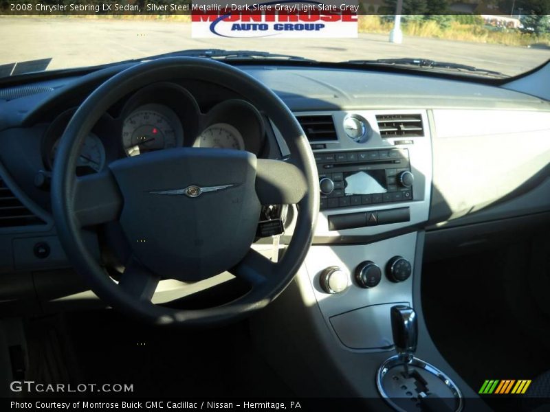 Silver Steel Metallic / Dark Slate Gray/Light Slate Gray 2008 Chrysler Sebring LX Sedan