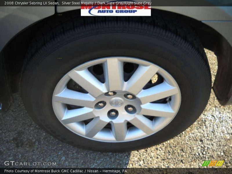 Silver Steel Metallic / Dark Slate Gray/Light Slate Gray 2008 Chrysler Sebring LX Sedan