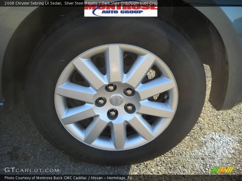 Silver Steel Metallic / Dark Slate Gray/Light Slate Gray 2008 Chrysler Sebring LX Sedan