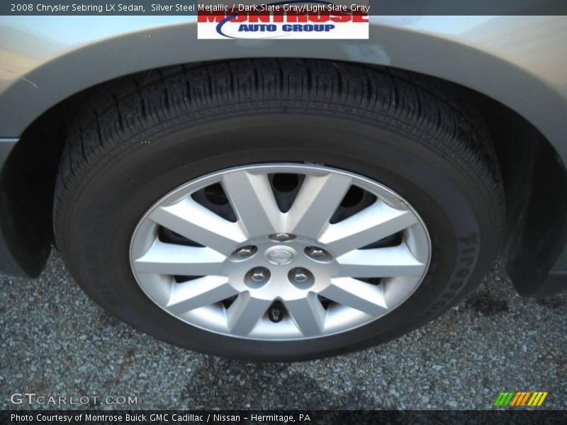 Silver Steel Metallic / Dark Slate Gray/Light Slate Gray 2008 Chrysler Sebring LX Sedan