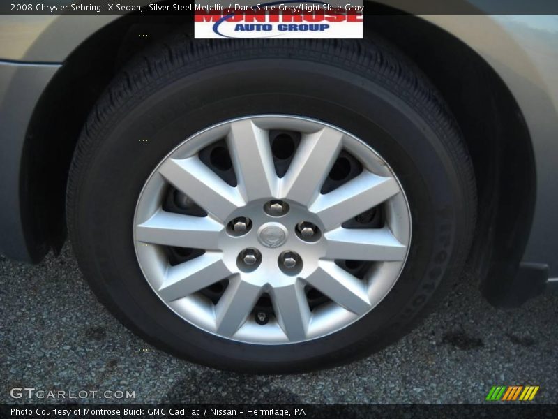 Silver Steel Metallic / Dark Slate Gray/Light Slate Gray 2008 Chrysler Sebring LX Sedan