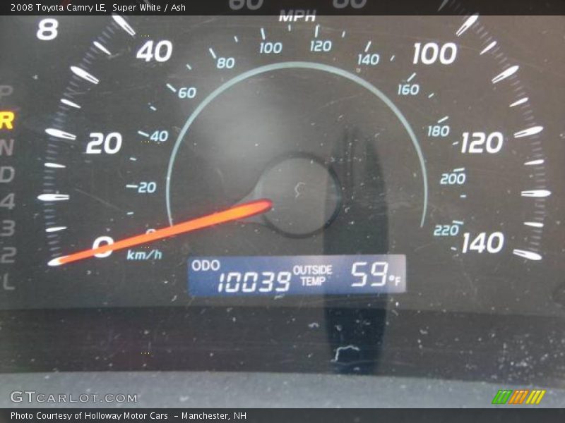 Super White / Ash 2008 Toyota Camry LE