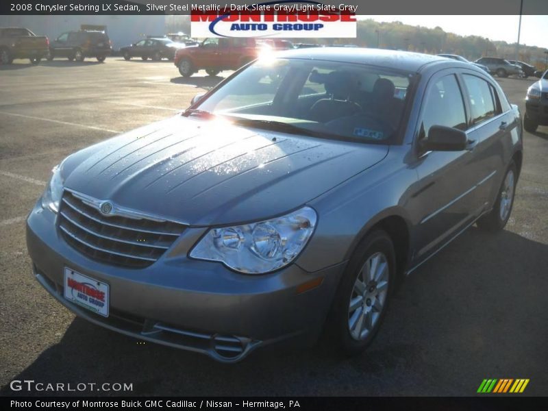 Silver Steel Metallic / Dark Slate Gray/Light Slate Gray 2008 Chrysler Sebring LX Sedan