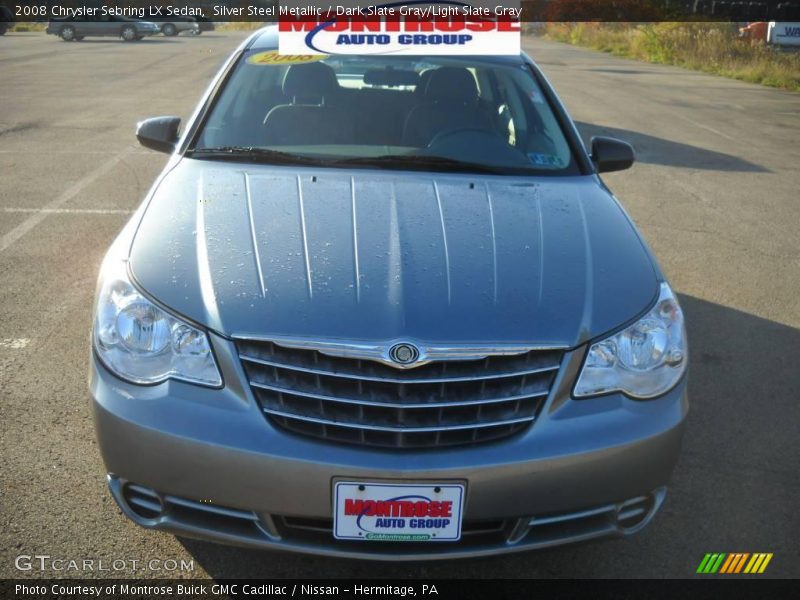 Silver Steel Metallic / Dark Slate Gray/Light Slate Gray 2008 Chrysler Sebring LX Sedan
