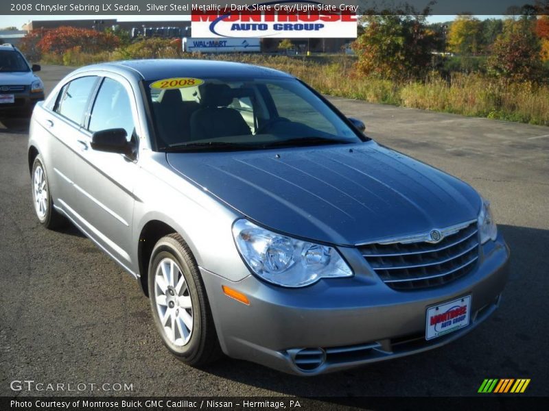Silver Steel Metallic / Dark Slate Gray/Light Slate Gray 2008 Chrysler Sebring LX Sedan