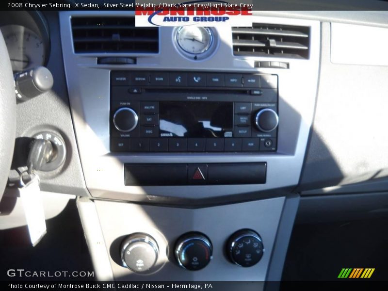 Silver Steel Metallic / Dark Slate Gray/Light Slate Gray 2008 Chrysler Sebring LX Sedan