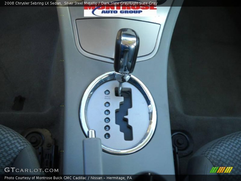 Silver Steel Metallic / Dark Slate Gray/Light Slate Gray 2008 Chrysler Sebring LX Sedan