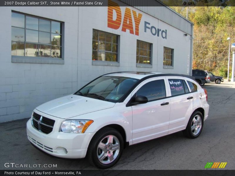 Stone White / Pastel Slate Gray 2007 Dodge Caliber SXT