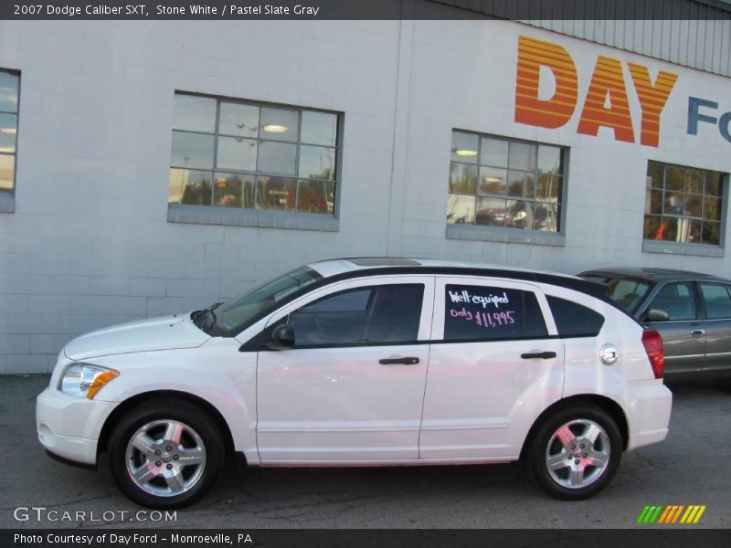 Stone White / Pastel Slate Gray 2007 Dodge Caliber SXT