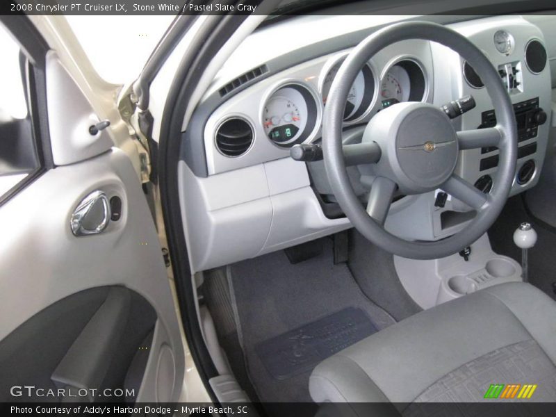 Stone White / Pastel Slate Gray 2008 Chrysler PT Cruiser LX