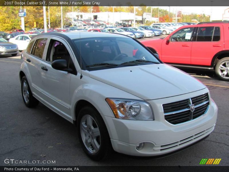Stone White / Pastel Slate Gray 2007 Dodge Caliber SXT