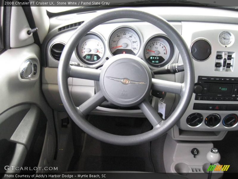 Stone White / Pastel Slate Gray 2008 Chrysler PT Cruiser LX