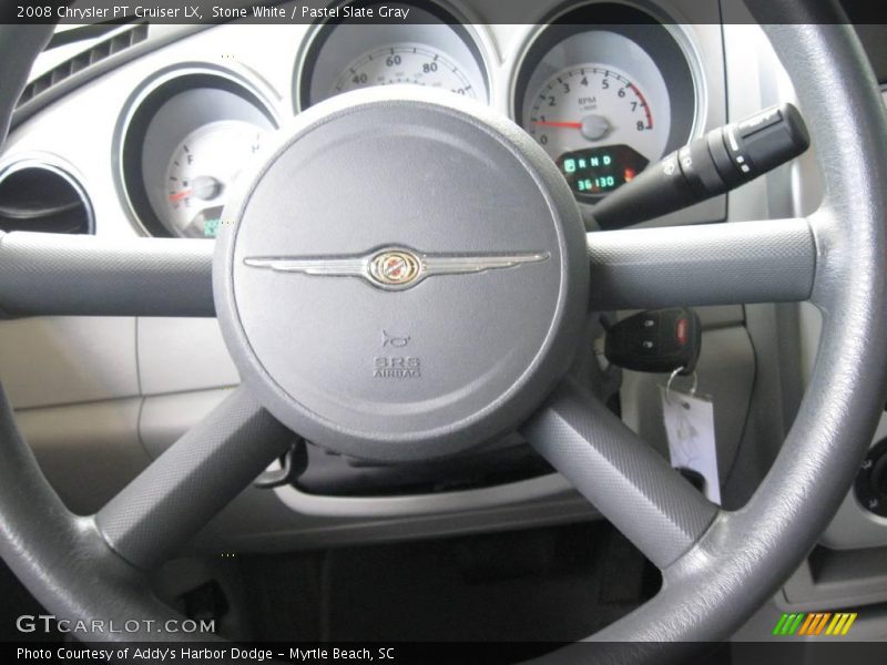 Stone White / Pastel Slate Gray 2008 Chrysler PT Cruiser LX