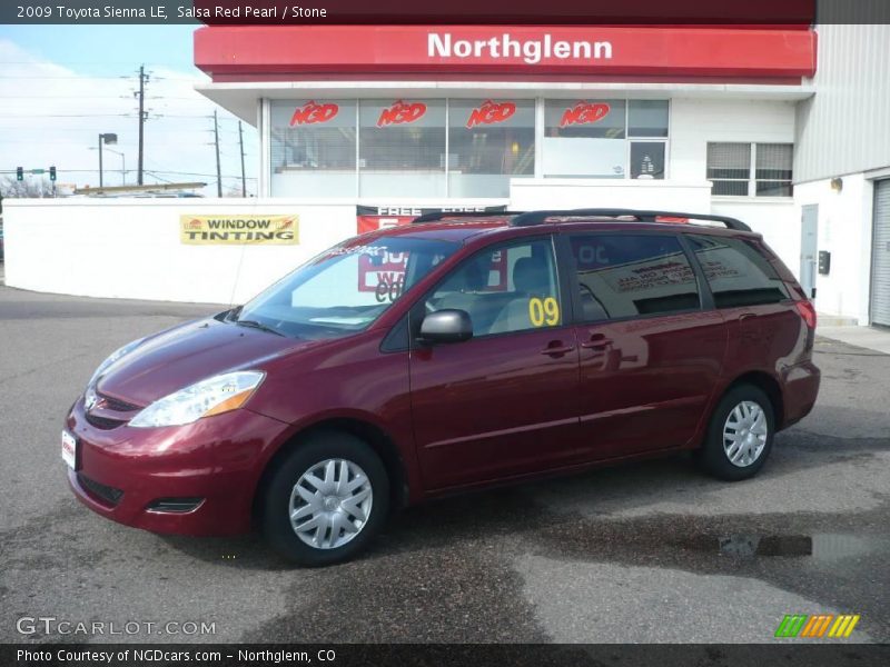 Salsa Red Pearl / Stone 2009 Toyota Sienna LE