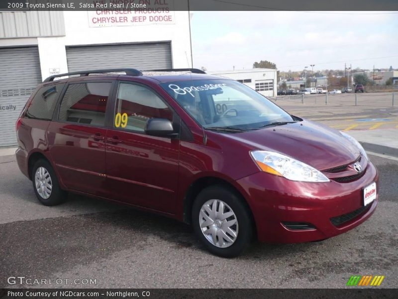 Salsa Red Pearl / Stone 2009 Toyota Sienna LE