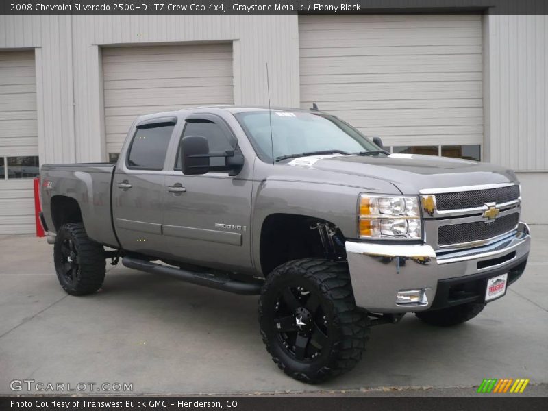 Graystone Metallic / Ebony Black 2008 Chevrolet Silverado 2500HD LTZ Crew Cab 4x4