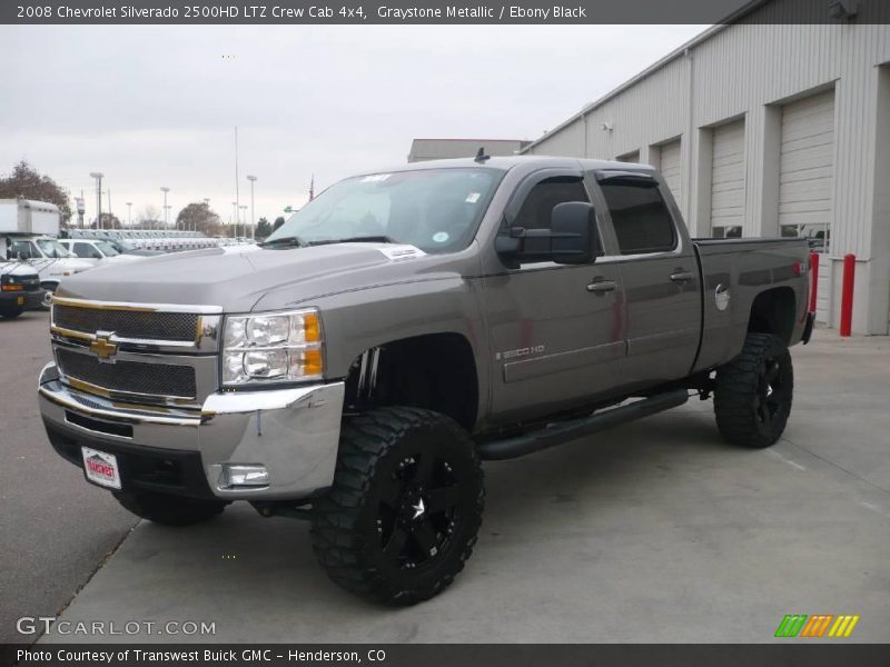 Graystone Metallic / Ebony Black 2008 Chevrolet Silverado 2500HD LTZ Crew Cab 4x4