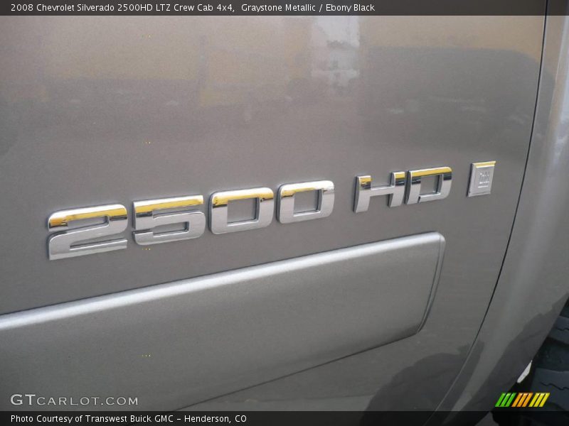 Graystone Metallic / Ebony Black 2008 Chevrolet Silverado 2500HD LTZ Crew Cab 4x4