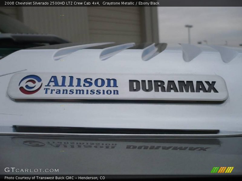 Graystone Metallic / Ebony Black 2008 Chevrolet Silverado 2500HD LTZ Crew Cab 4x4