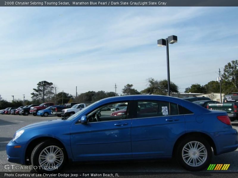 Marathon Blue Pearl / Dark Slate Gray/Light Slate Gray 2008 Chrysler Sebring Touring Sedan