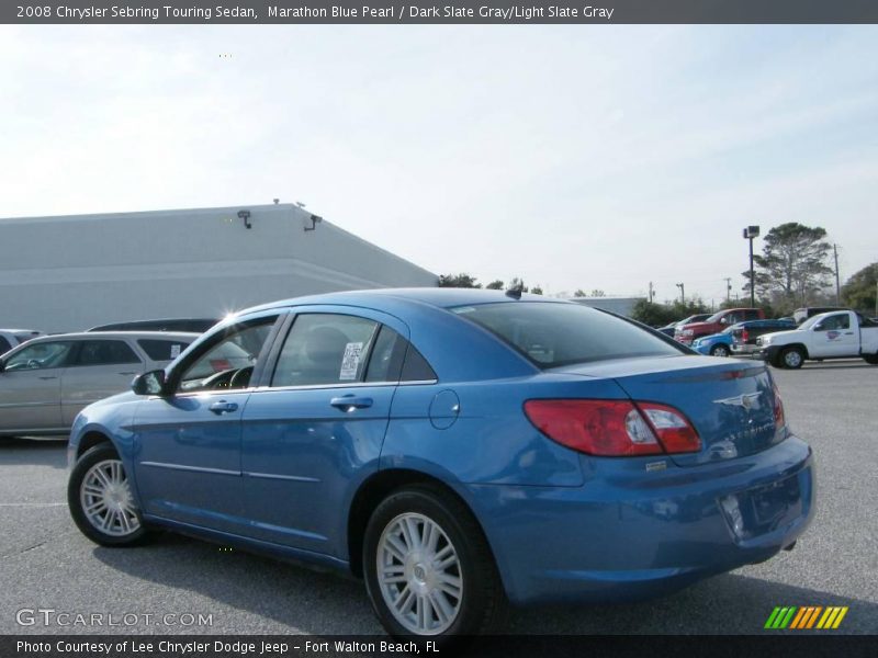 Marathon Blue Pearl / Dark Slate Gray/Light Slate Gray 2008 Chrysler Sebring Touring Sedan