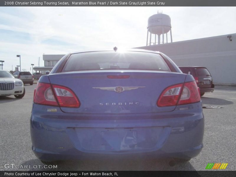 Marathon Blue Pearl / Dark Slate Gray/Light Slate Gray 2008 Chrysler Sebring Touring Sedan