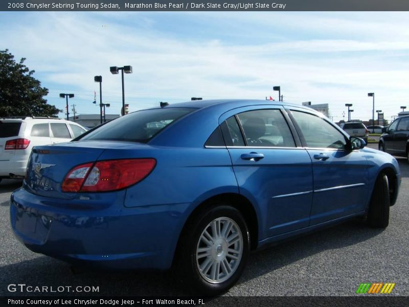 Marathon Blue Pearl / Dark Slate Gray/Light Slate Gray 2008 Chrysler Sebring Touring Sedan
