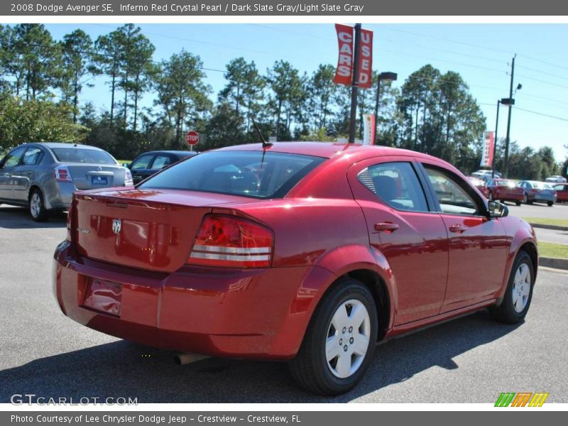 Inferno Red Crystal Pearl / Dark Slate Gray/Light Slate Gray 2008 Dodge Avenger SE