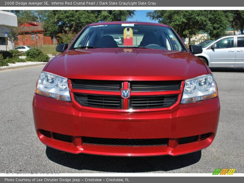 Inferno Red Crystal Pearl / Dark Slate Gray/Light Slate Gray 2008 Dodge Avenger SE