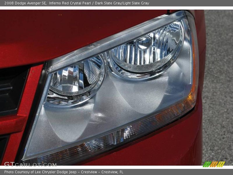 Inferno Red Crystal Pearl / Dark Slate Gray/Light Slate Gray 2008 Dodge Avenger SE