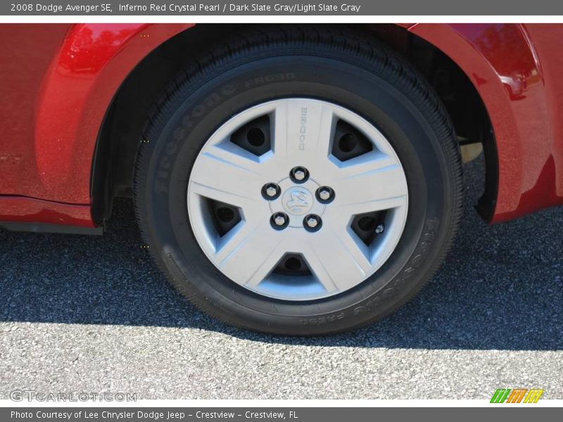 Inferno Red Crystal Pearl / Dark Slate Gray/Light Slate Gray 2008 Dodge Avenger SE