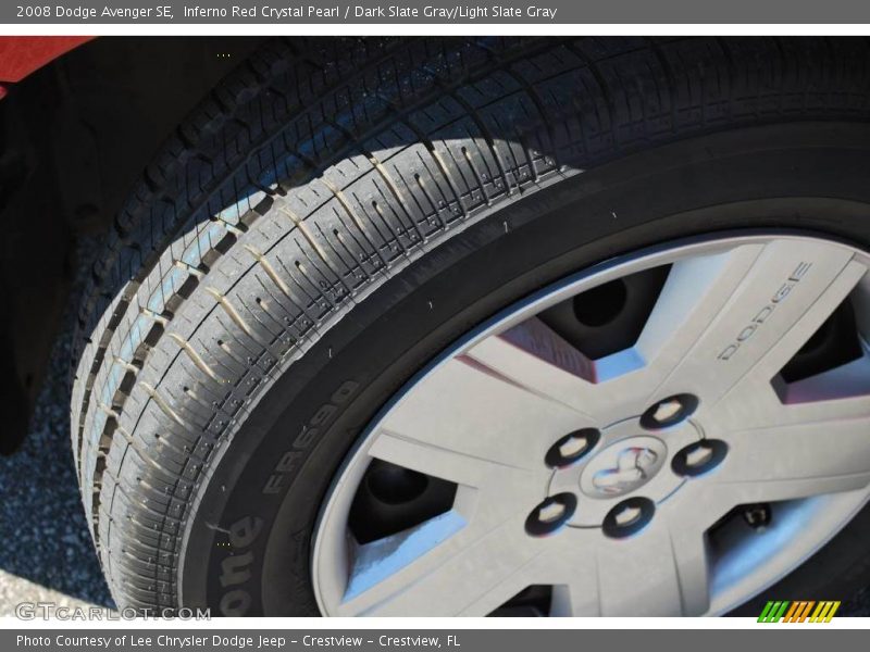 Inferno Red Crystal Pearl / Dark Slate Gray/Light Slate Gray 2008 Dodge Avenger SE