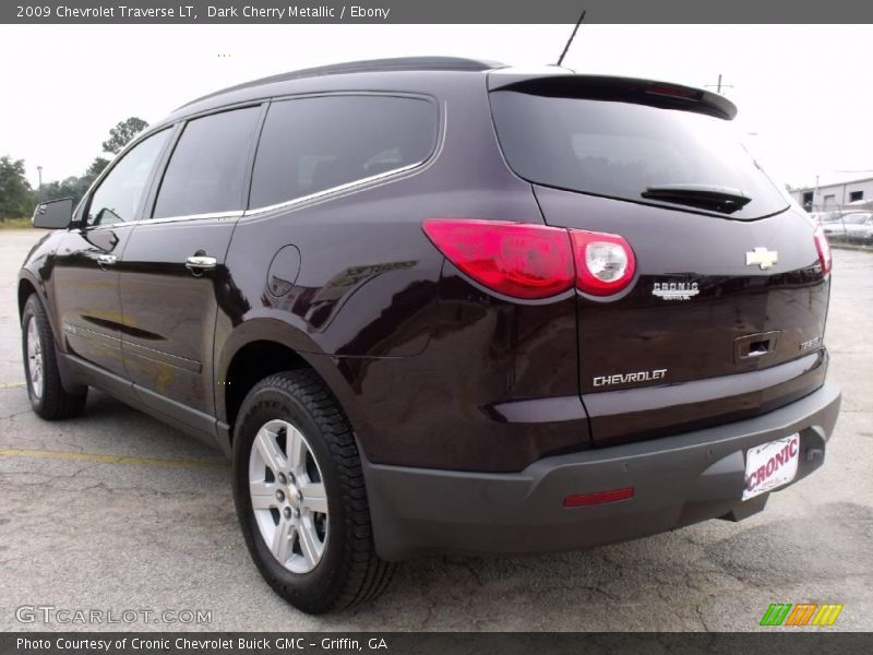 Dark Cherry Metallic / Ebony 2009 Chevrolet Traverse LT